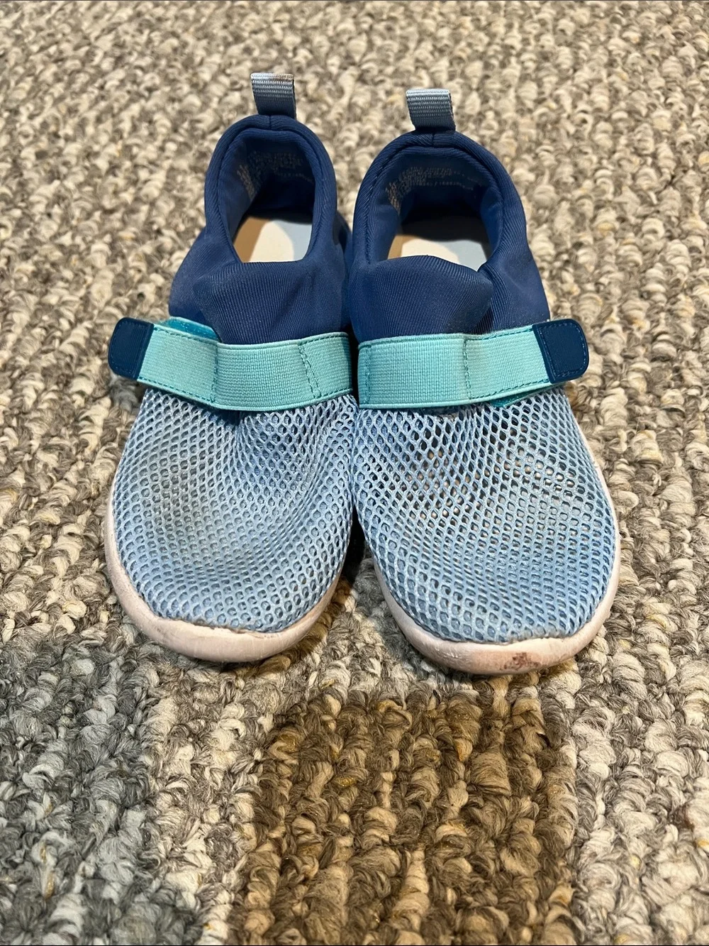 Kids Light Blue Mesh Slip-On Water Shoes